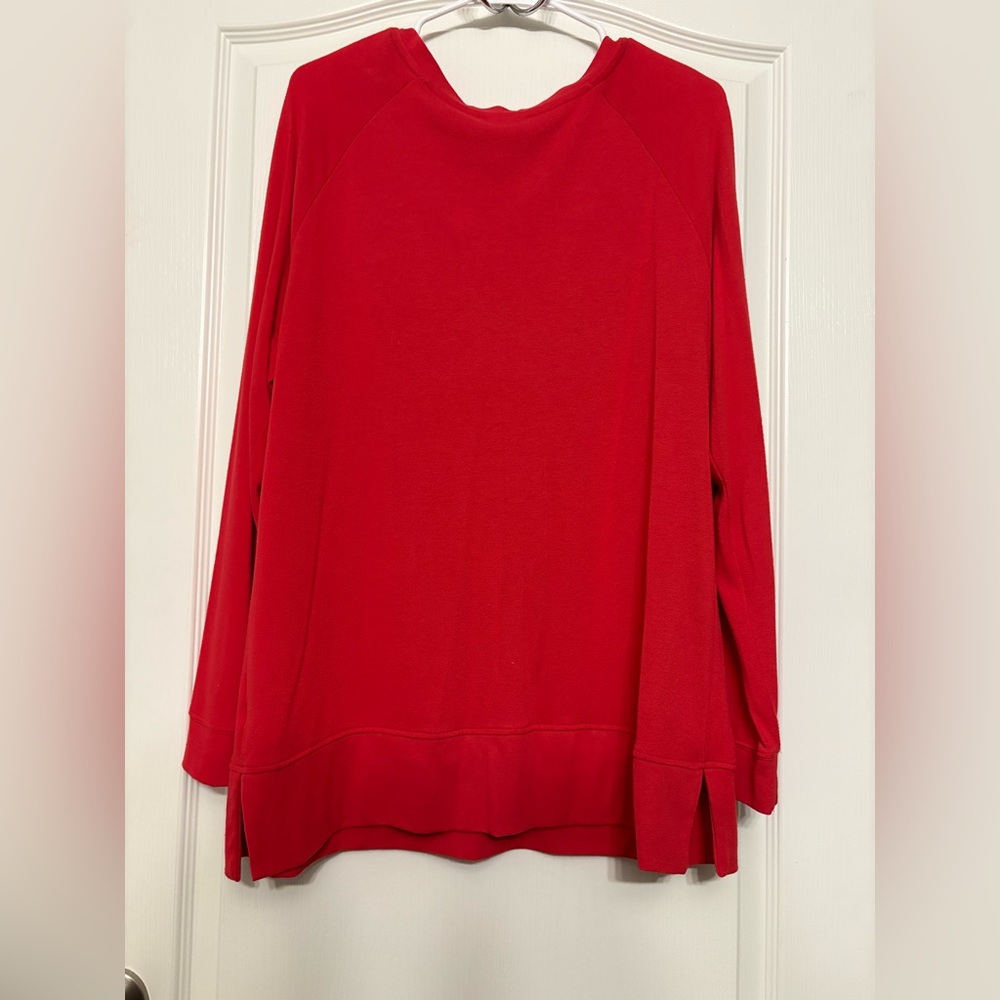 Maternity Santa Baby Red Top - Picture 6 of 7
